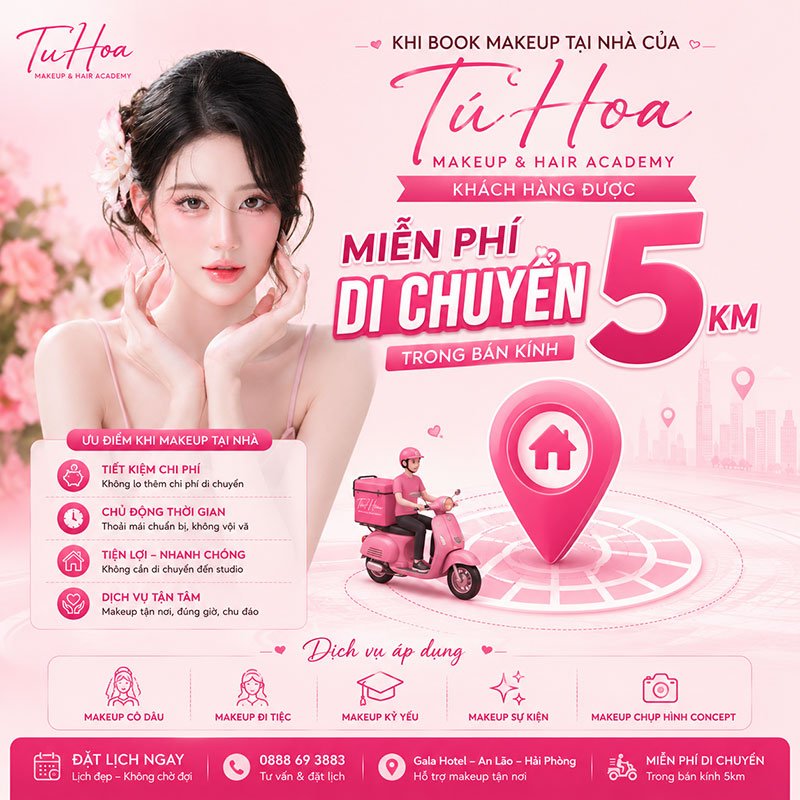 Book makeup tại nhà