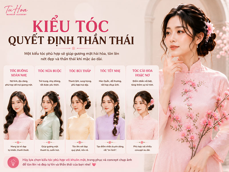 Bí quyết mặc áo dài lên hình đẹp