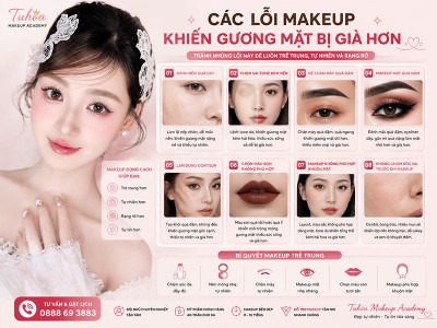 Các Lỗi Makeup Khiến Gương Mặt Bị Già Hơn