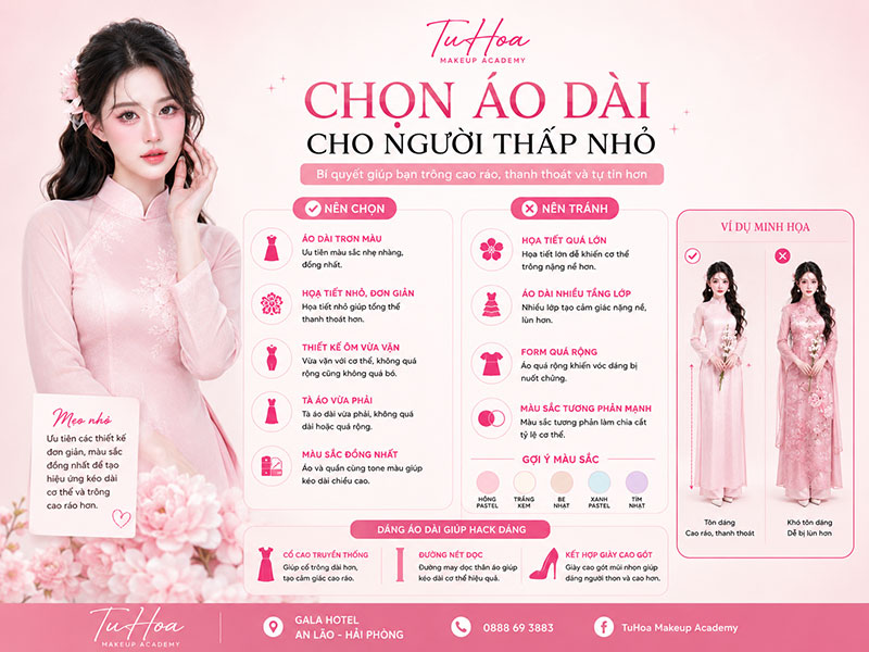 Cách Chọn Áo Dài Theo Dáng Người Chuẩn Đẹp