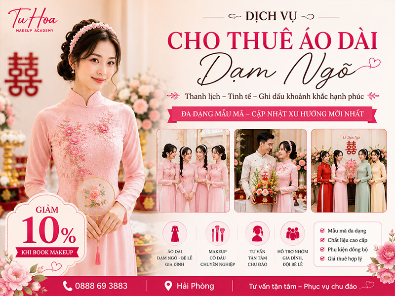 Cho thuê áo dài dạm ngõ