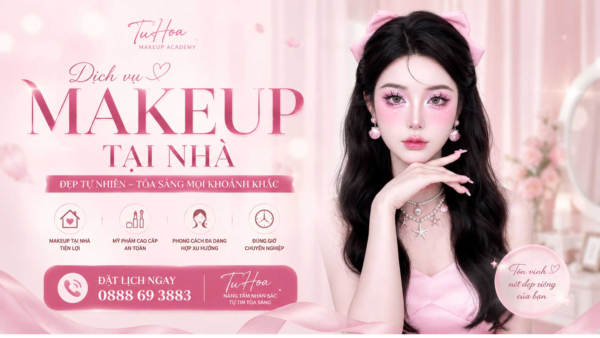 Dịch vụ makeup tại nhà đẹp nhất Hải Phòng
