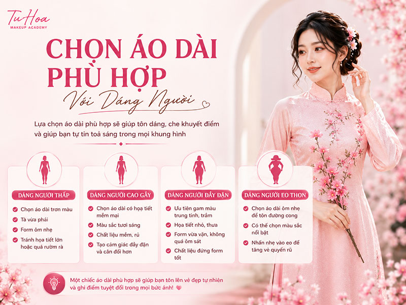 Bí quyết mặc áo dài lên hình đẹp