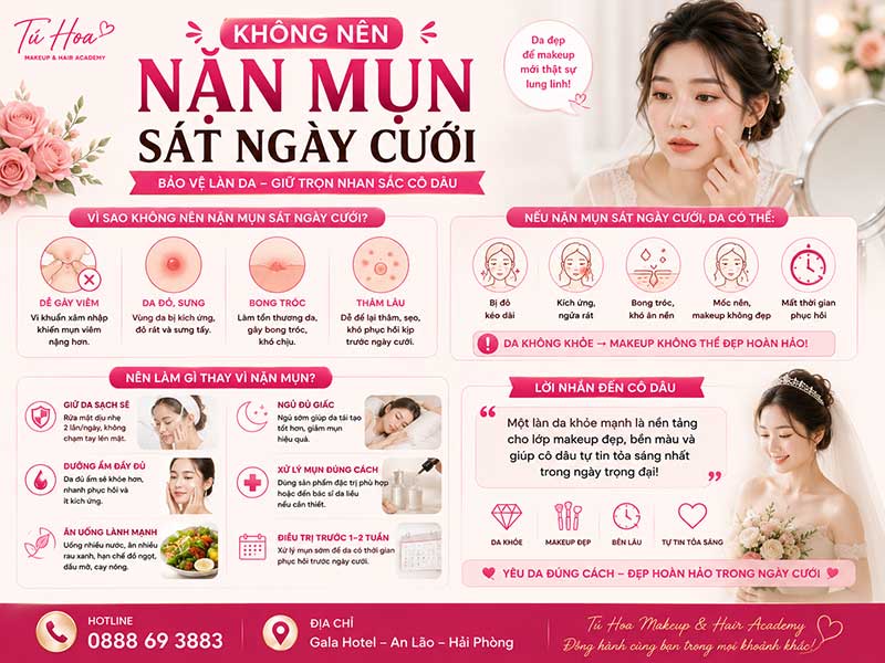 Không Nên Nặn Mụn Sát Ngày Cưới