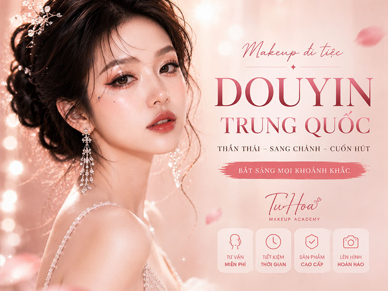 Makeup đi tiệc kiểu Douyin Trung Quốc