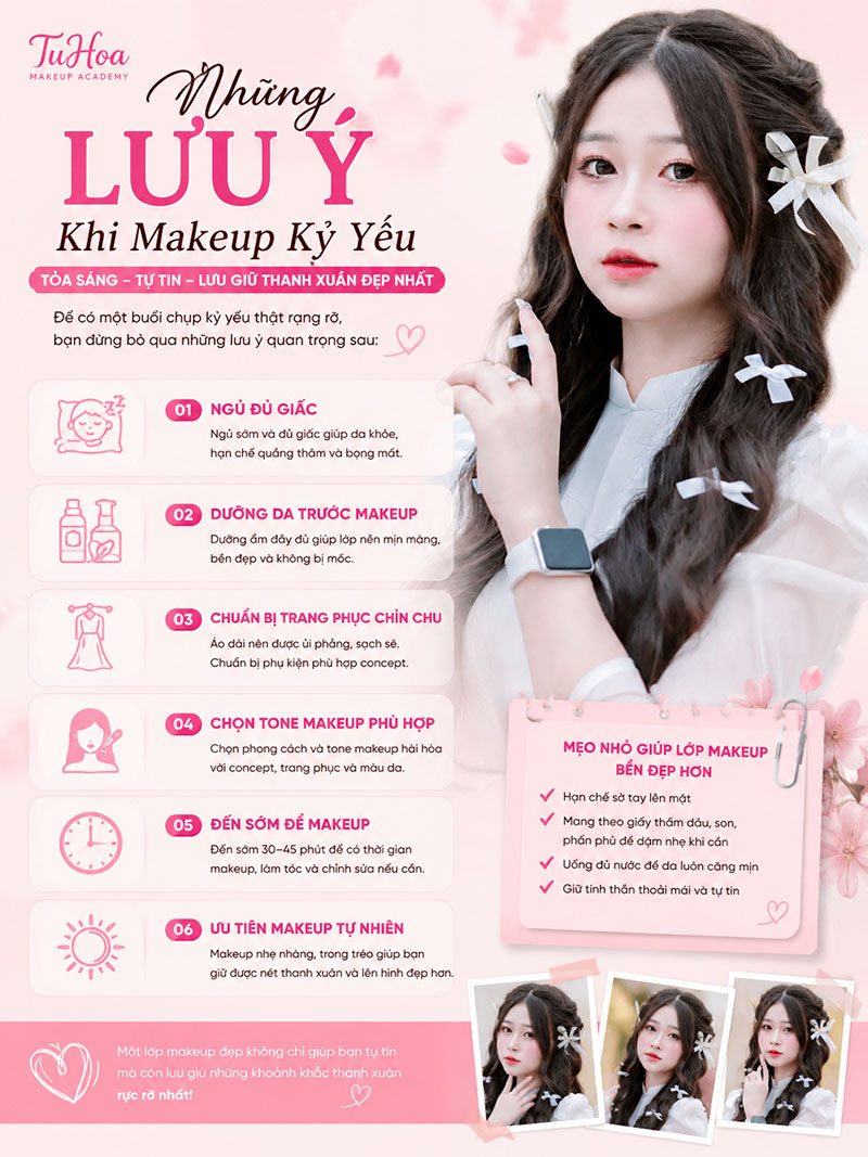 Những Lưu Ý Khi Makeup Kỷ Yếu