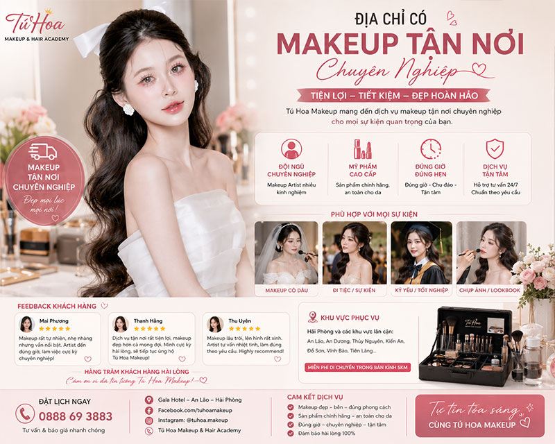 Địa Chỉ Có Makeup Tận Nơi Chuyên Nghiệp