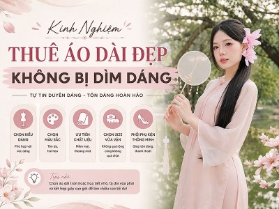 Kinh Nghiệm Thuê Áo Dài Đẹp Không Bị Dìm Dáng