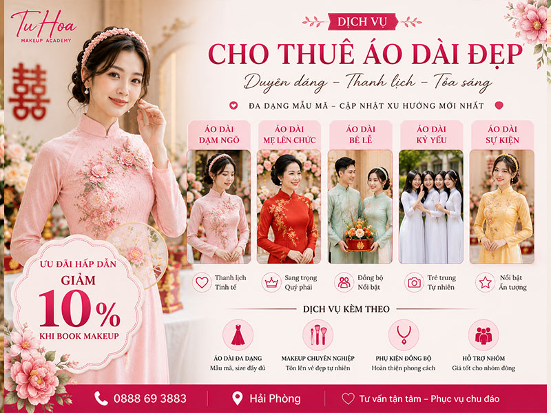 Thuê áo dài đẹp giá rẻ