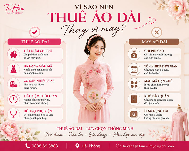 Nên mua hay chọn thuê áo dài ?