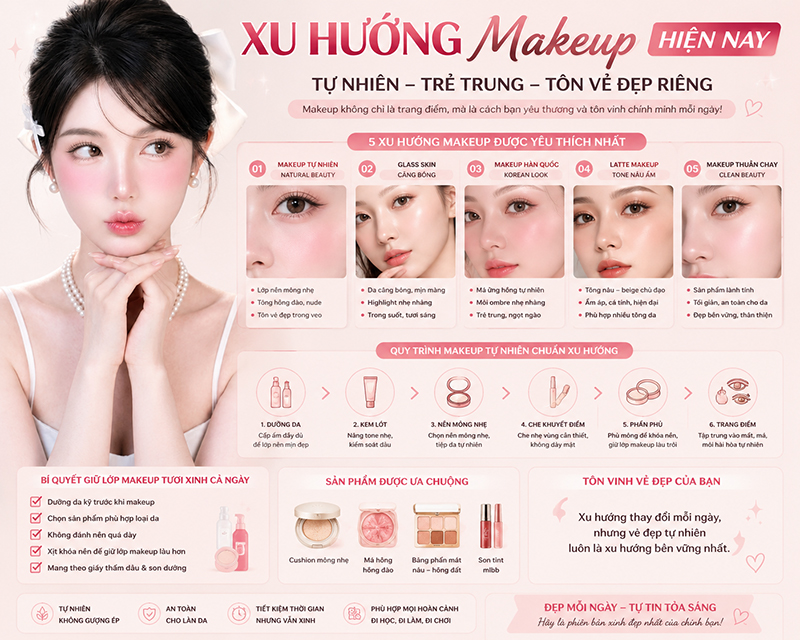 Xu Hướng Makeup Hiện Nay