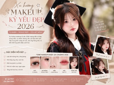 Xu Hướng Makeup Kỷ Yếu Đẹp Nhất 2026 Được Yêu Thích Hiện Nay