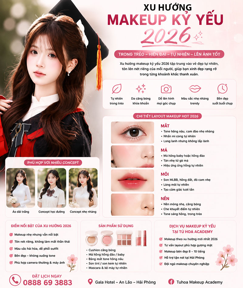 Xu Hướng Makeup Kỷ Yếu 2026